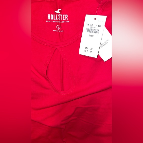 NWT HOLLISTER RED SIZE S LONG SLEEVE - Picture 4 of 8